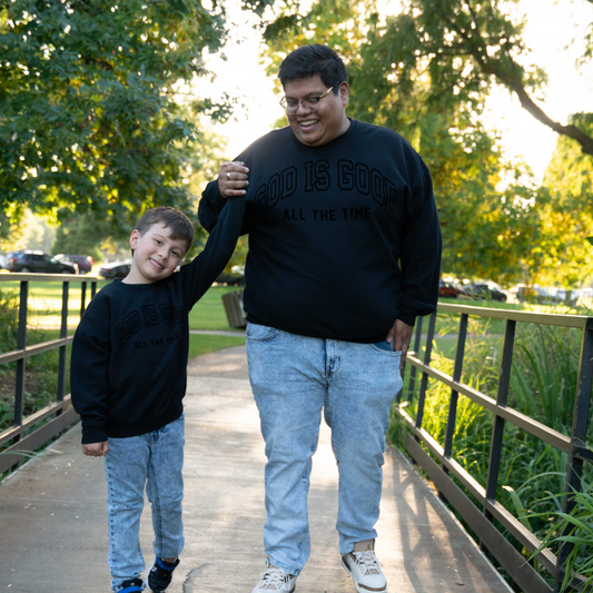 God is Good Black Crew Neck (Kids)